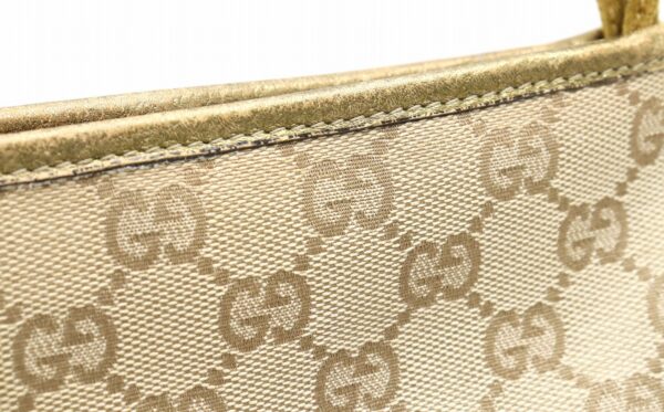 11870922 7 Gucci GG Sherry Line Crossbody Bag Leather Khaki Beige