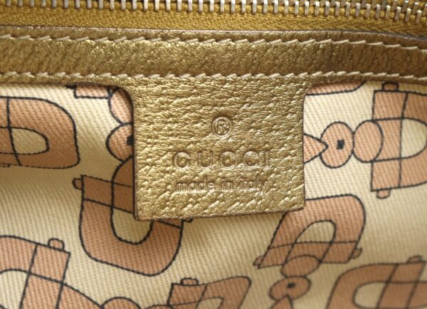 11870922 8 Gucci GG Sherry Line Crossbody Bag Leather Khaki Beige