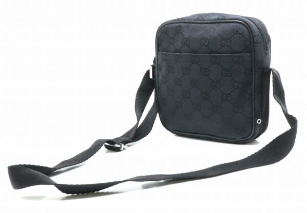 11870931 1 Gucci GG Shoulder Pouch Leather Black