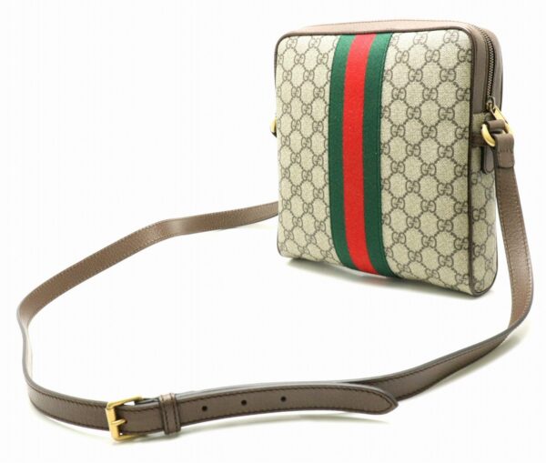 11880092 1 Gucci Ophidia GG Small Messenger Bag Leather Khaki Beige