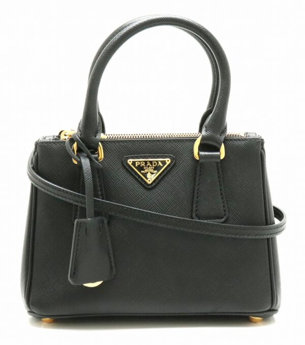 11880906 Prada Mini Handbag 2WAY Saffiano Leather Nero Black