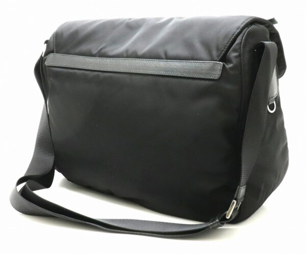 11881011 1 Prada Vela Messenger Bag Nylon Leather Nero Black