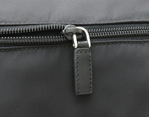 11881011 5 Prada Vela Messenger Bag Nylon Leather Nero Black