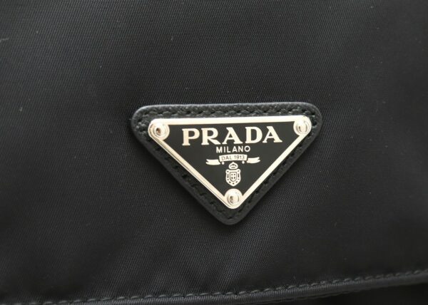 11881011 7 Prada Vela Messenger Bag Nylon Leather Nero Black