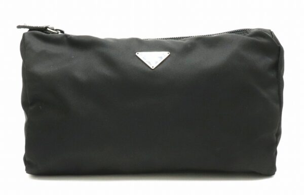 11881570 Prada Nylon Pouch Accessory Case Nero Black