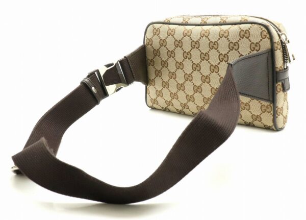 11881608 1 Gucci GG Body Bag Waist Bag Leather Khaki Beige