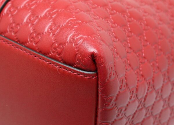 11881772 2 Gucci Micro Guccisima Tote Bag 2way Leather Red