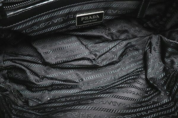 11891029 4 Prada Tessuto Handbag Leather Nero Black