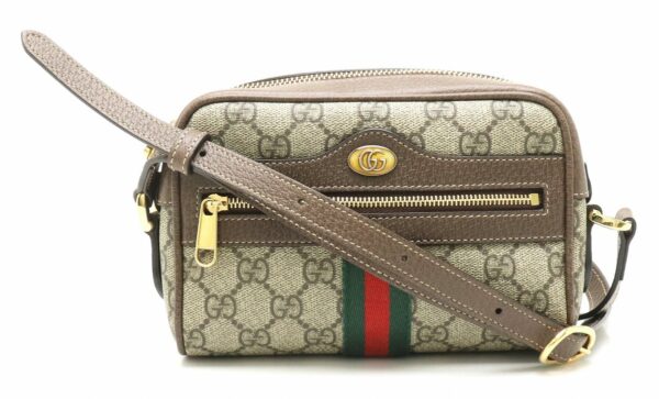 11891312 Gucci Ophidia GG Supreme Mini Shoulder Bag Khaki Beige Brown