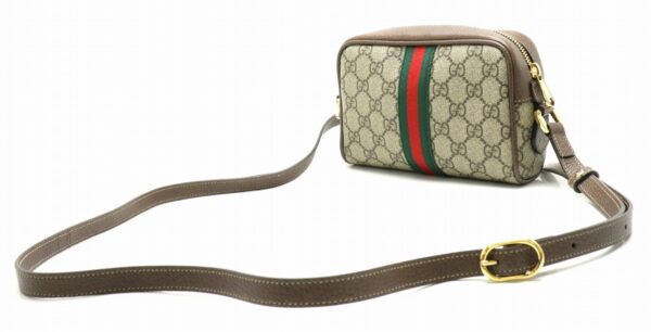 11891312 1 Gucci Ophidia GG Supreme Mini Shoulder Bag Khaki Beige Brown