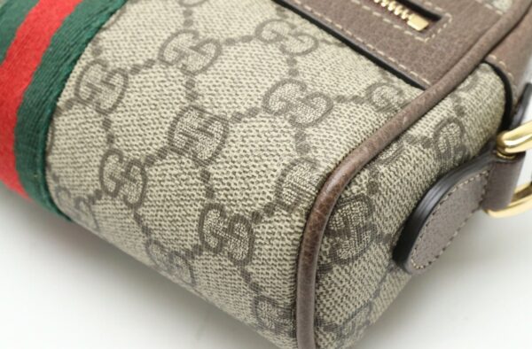 11891312 2 Gucci Ophidia GG Supreme Mini Shoulder Bag Khaki Beige Brown