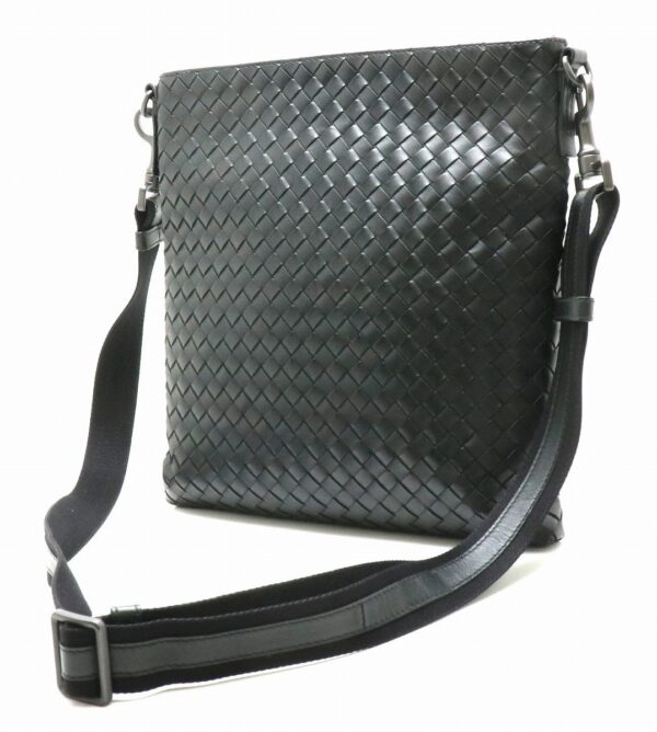 11891642 1 Bottega Veneta Intrecciato Shoulder Bag Crossbody Black