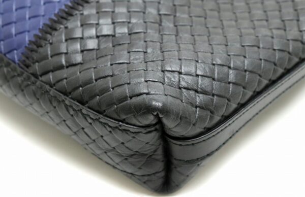 11900243 2 Bottega Veneta Intrecciato Messenger Bag Shoulder Bag Black