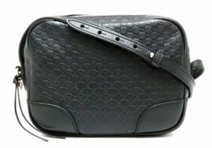 11900967 Gucci 2Way Bamboo Shoulder Bag Nylon Black