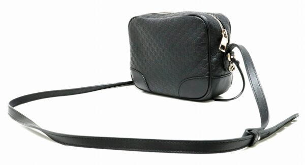 11900967 1 Gucci Micro Guccisima Shoulder Bag Leather Black Beige