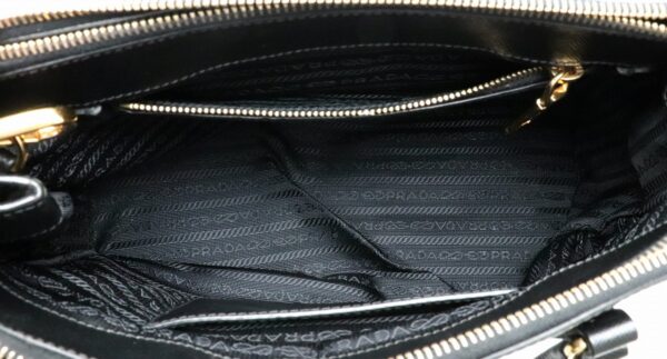 11900997 4 Prada Saffiano Lux 2WAY Handbag Leather Nero Black