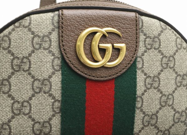 11901008 7 Gucci Ophidia GG Supreme Backpack Rucksack Khaki Beige Brown