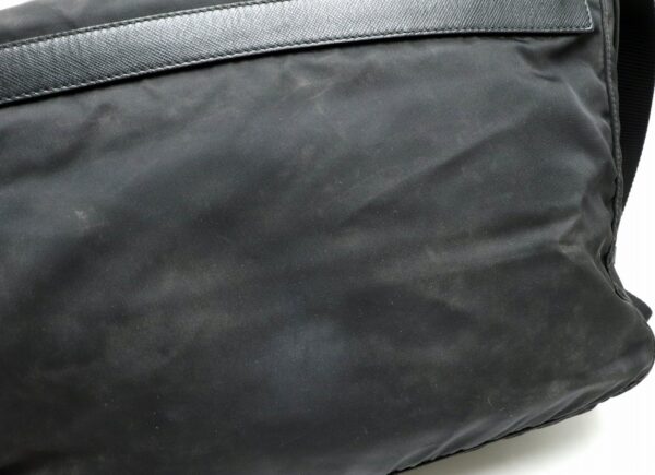 11901078 7 Prada Messenger Bag Crossbody Nylon Leather Nero Black