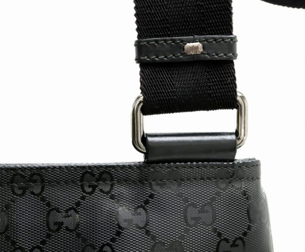 11901205 6 Gucci GG Implement Crossbody Shoulder Bag Leather Black