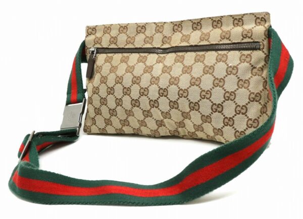 11901933 1 Gucci GG Sherry Line Body Bag Waist Khaki Beige Brown