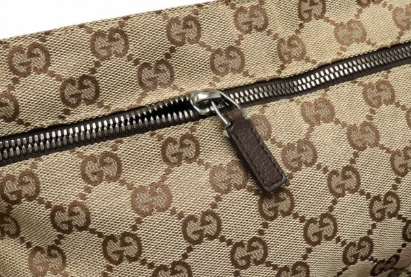 11901933 5 Gucci GG Sherry Line Body Bag Waist Khaki Beige Brown