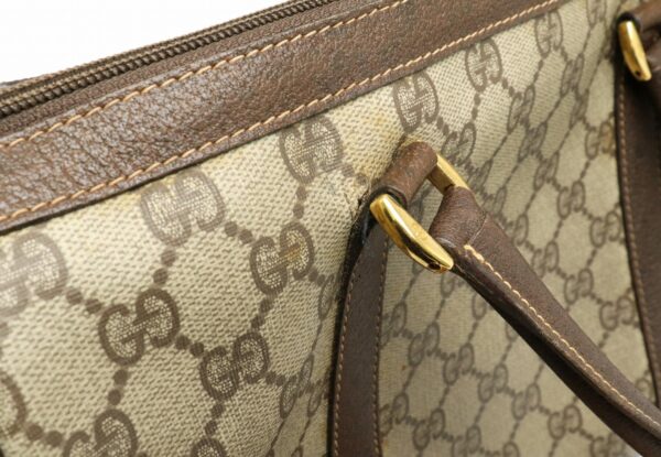 11910481 6 Gucci Sherry Mini Handbag Leather Khaki Beige Brown