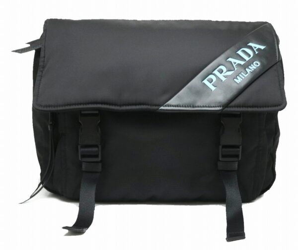 11910507 Prada Shoulder Bag Waist Bag Crossbody Nylon Leather Nero Black