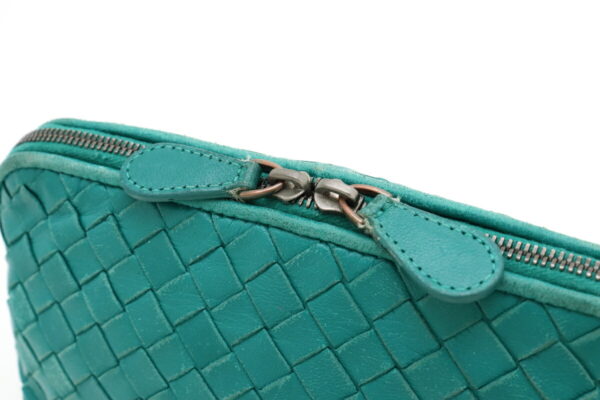 11910522 3 Bottega Veneta Intrecciato Pouch Multi Pouch Blue Green