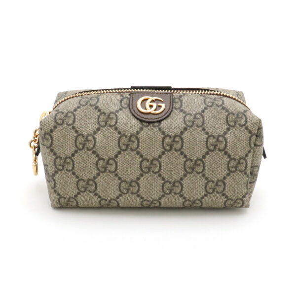 11910534 Gucci GG Supreme Ophidia Cosmetic Pouch Leather