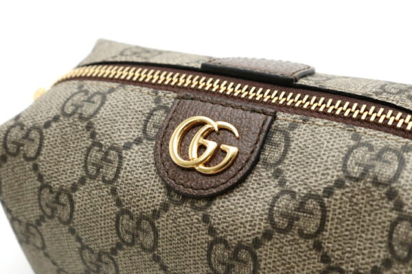 11910534 4 Gucci GG Supreme Ophidia Cosmetic Pouch Leather