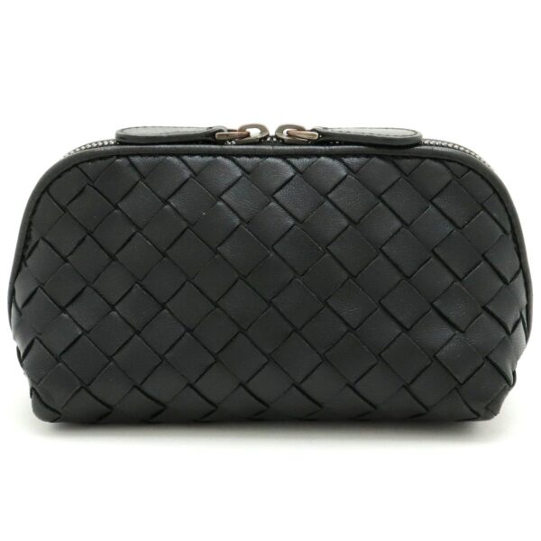 11910892 Bottega Veneta Intrecciato Pouch Cosmetic Pouch Accessory Case Black