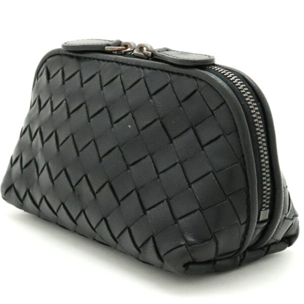 11910892 1 Bottega Veneta Intrecciato Pouch Cosmetic Pouch Accessory Case Black