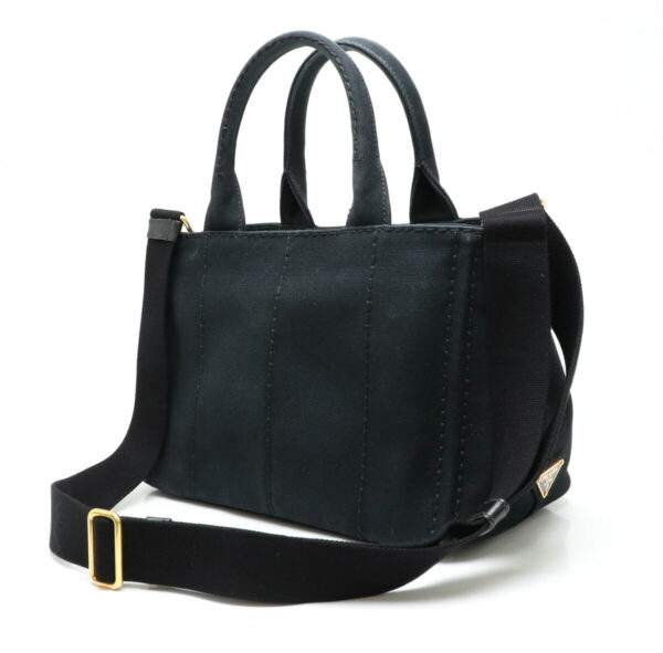 11910958 1 Prada Canapa Tote Bag Mini 2WAY Canvas Nero Black