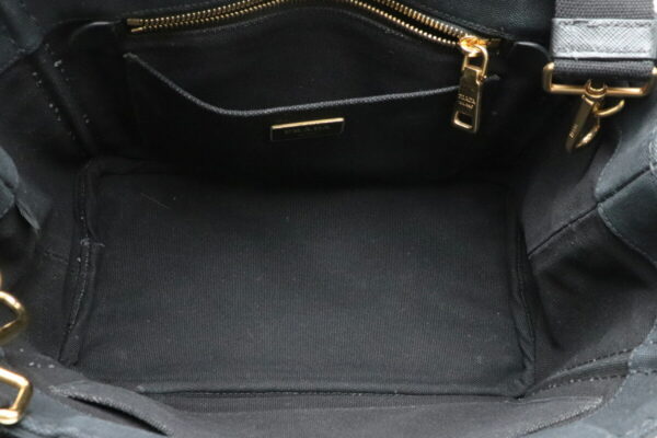 11910958 4 Prada Canapa Tote Bag Mini 2WAY Canvas Nero Black