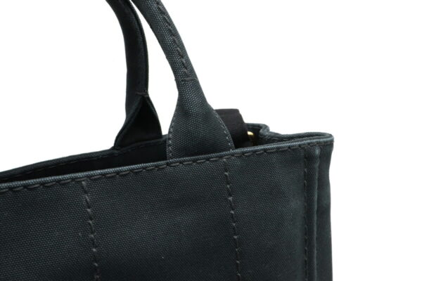 11910958 6 Prada Canapa Tote Bag Mini 2WAY Canvas Nero Black