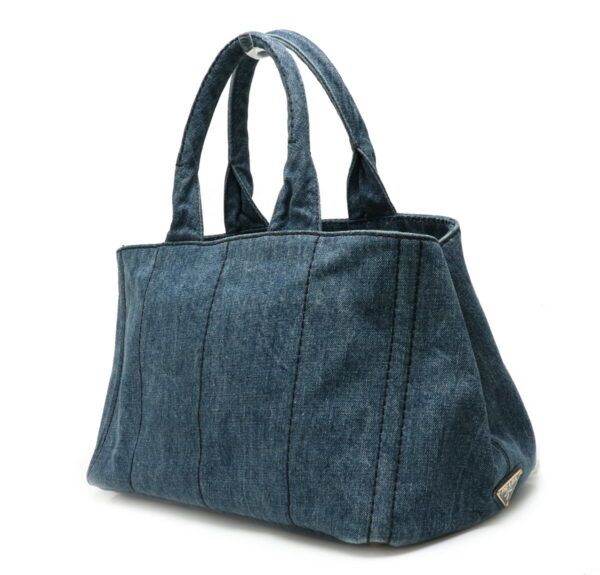 11910960 1 Prada Canapa Tote Bag Denim Avio Blue