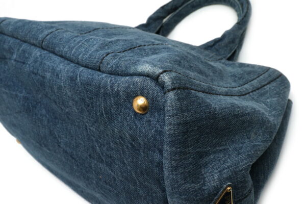 11910960 2 Prada Canapa Tote Bag Denim Avio Blue