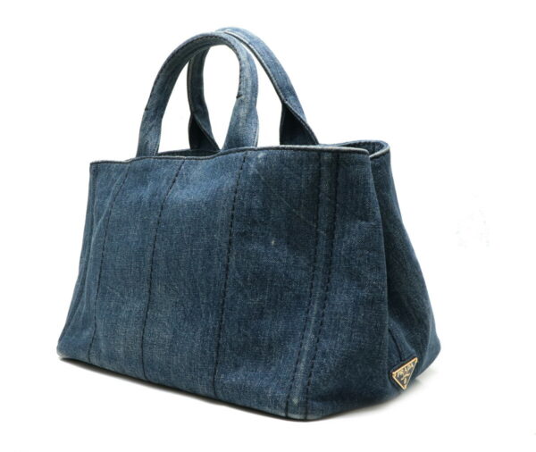 11910963 1 Prada Canapa Tote Bag Denim Avio Blue