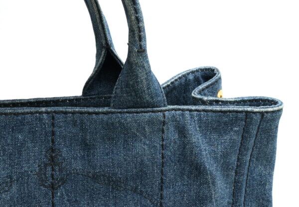 11910963 6 Prada Canapa Tote Bag Denim Avio Blue