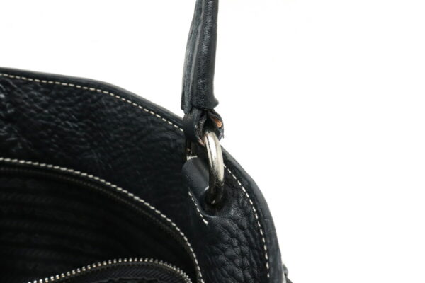 11911023 6 Prada Tote Bag Shoulder Bag Leather Nero Black