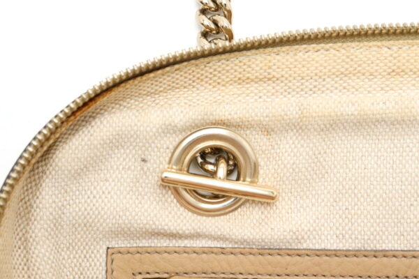 11911033 7 Gucci Soho Leather Chain Shoulder Bag Beige