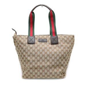 11911424 Gucci Ophidia Medium Tote Bag GG Supreme Double G Canvas Brown