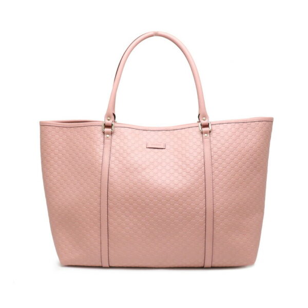 11911570 Gucci Micro Guccisima Tote Bag Commuter Bag Leather Pink