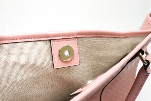 11911570 5 Gucci Micro Guccisima Tote Bag Commuter Bag Leather Pink