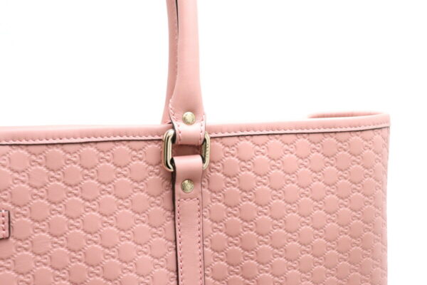 11911570 6 Gucci Micro Guccisima Tote Bag Commuter Bag Leather Pink