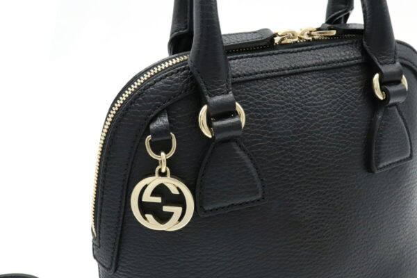 11911762 6 Gucci GG Handbag Shoulder Bag 2WAY Leather Black