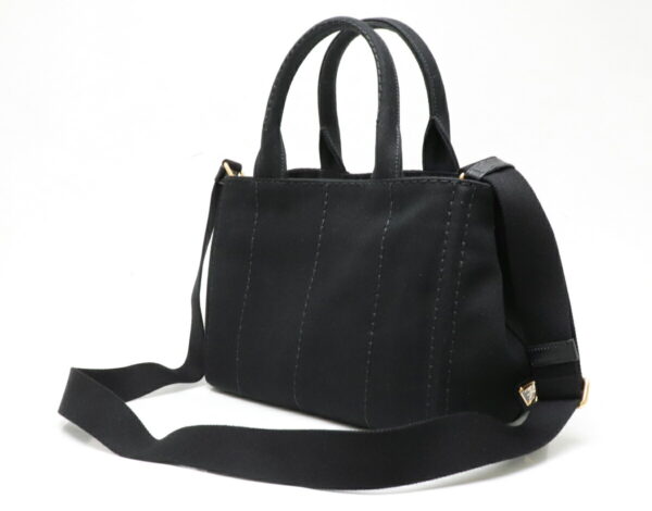 11920069 1 Prada Canapa Mini Tote Bag 2WAY Shoulder Bag Nero Black