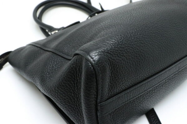 11920472 2 Prada Vitello Phenix 2WAY Crossbody Leather Nero Black