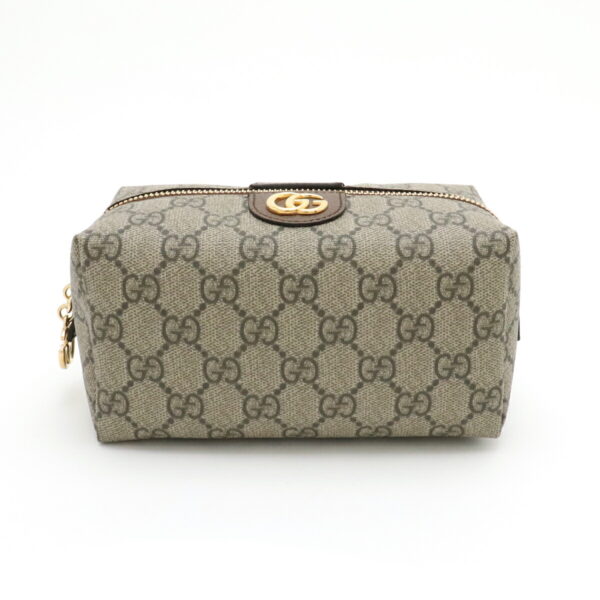 11920486 Gucci GG Supreme Ophidia Cosmetic Pouch Leather