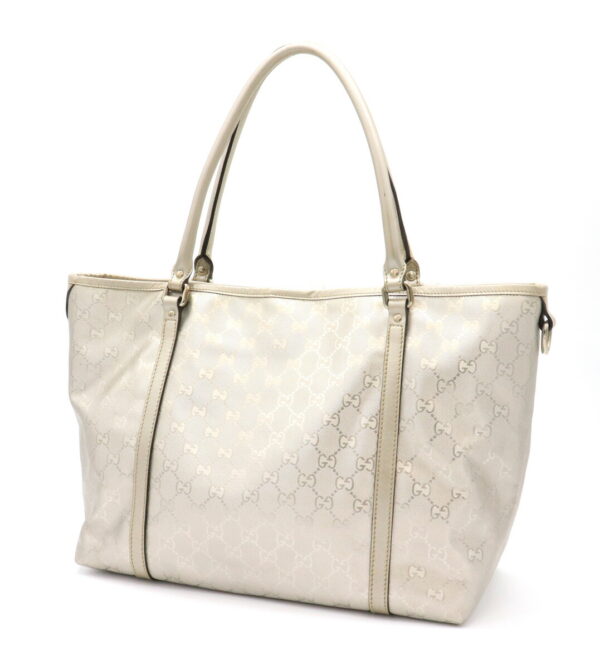 11920940 1 Gucci GG Implement Tote Bag Leather Silver